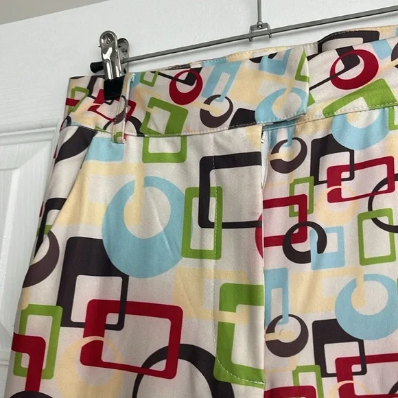 House of Sunny Colorful Abstract Wide Leg Pants - Picture 3 of 5